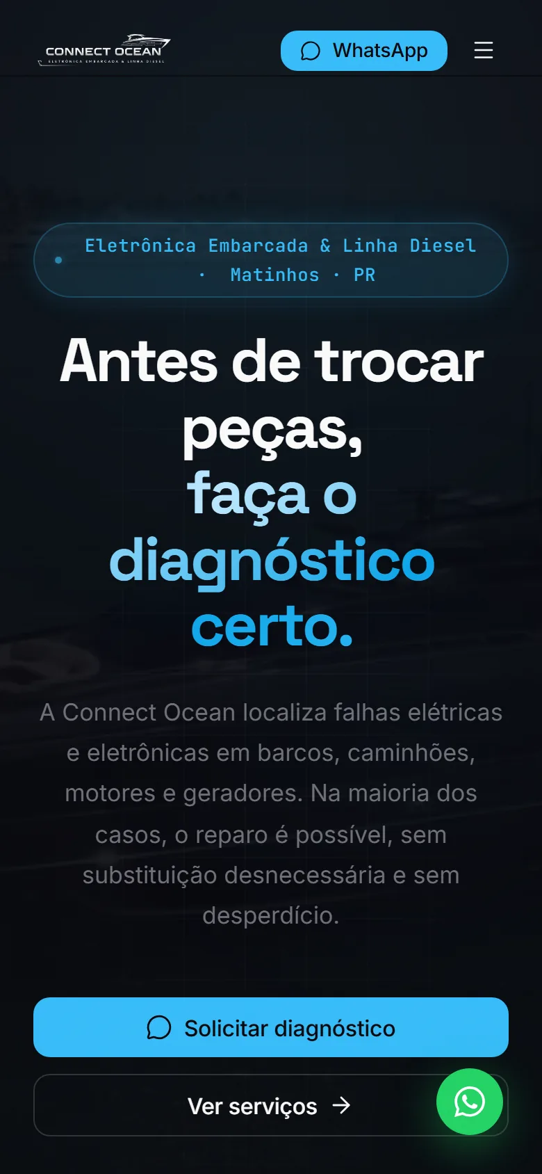 Connect Ocean — versão mobile